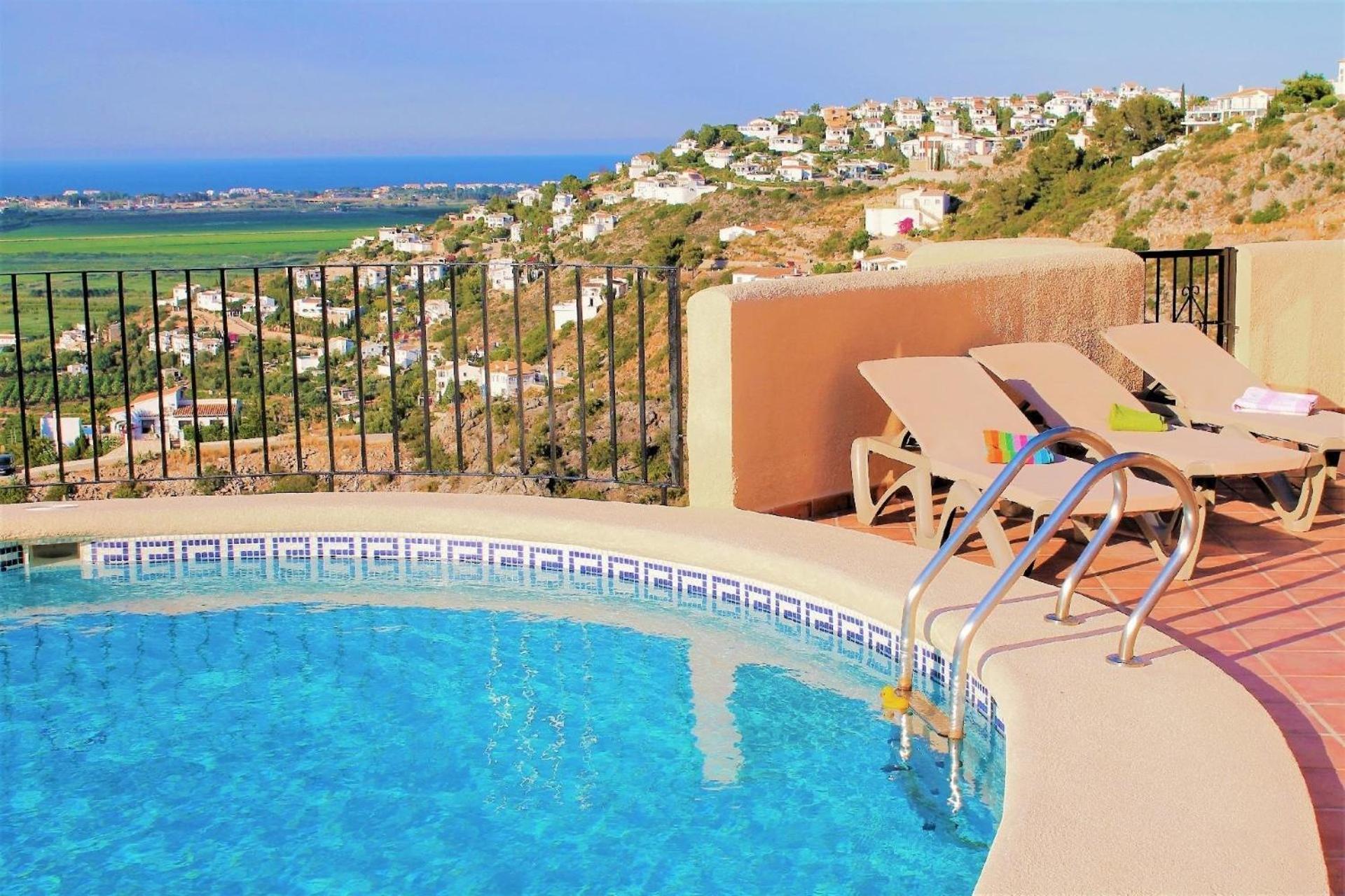 Costa Blanca - Villa Del Mar - Mit Beheizbarem Pool Und Panorama Meerblick Fuer Max 6 Personen Monte Pego Eksteriør billede