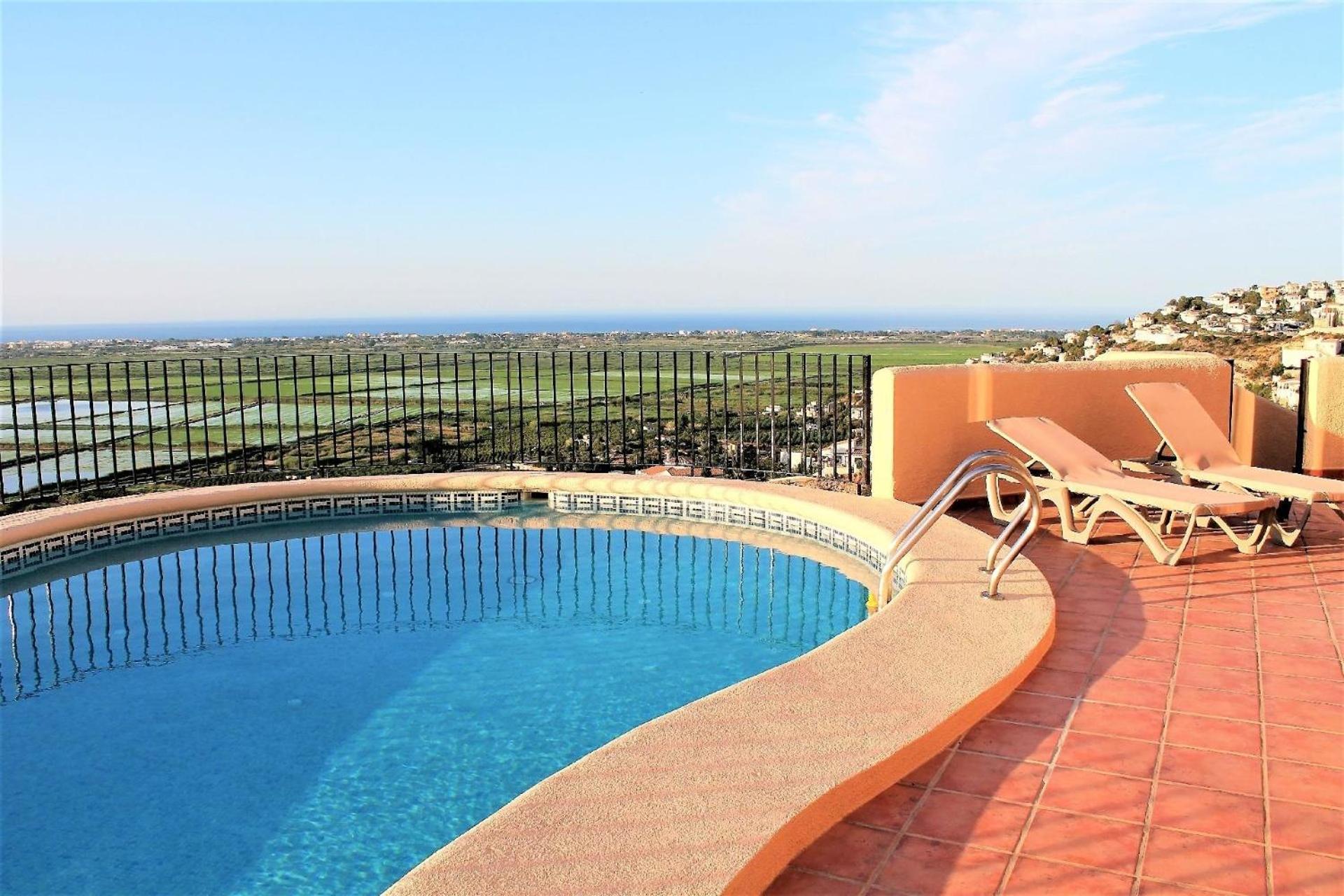 Costa Blanca - Villa Del Mar - Mit Beheizbarem Pool Und Panorama Meerblick Fuer Max 6 Personen Monte Pego Eksteriør billede